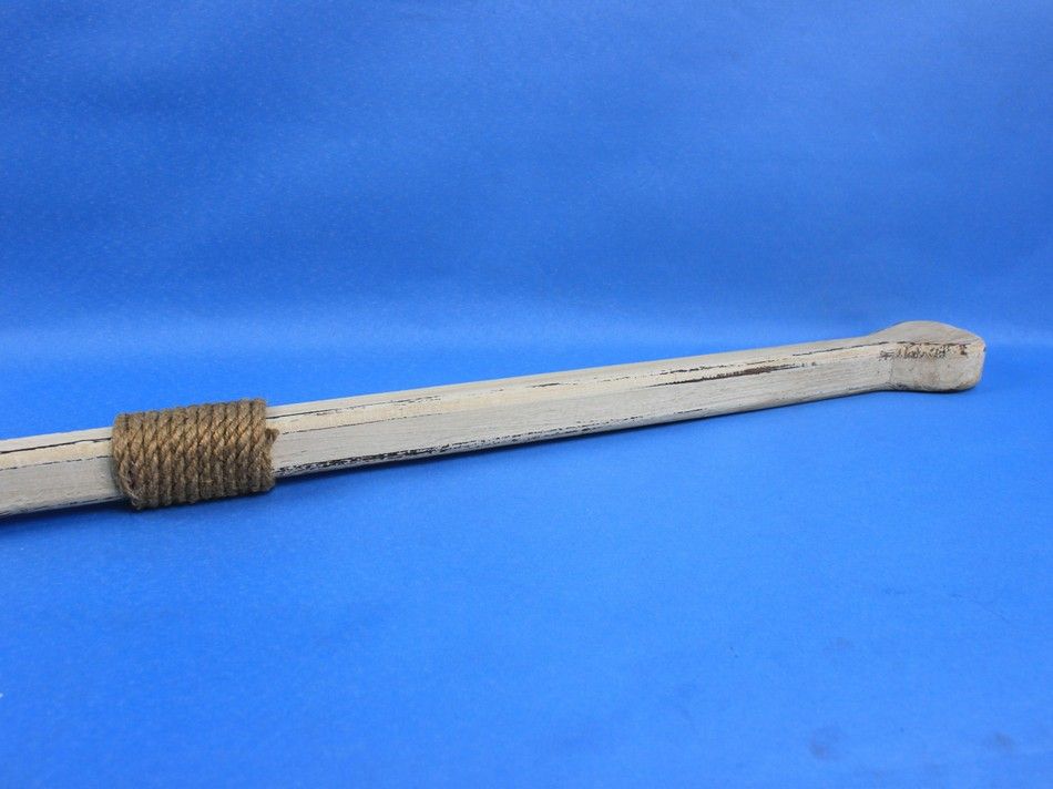 Wooden Rustic Manhattan Beach Decorative Squared Rowing Boat Oar with Hooks 50"