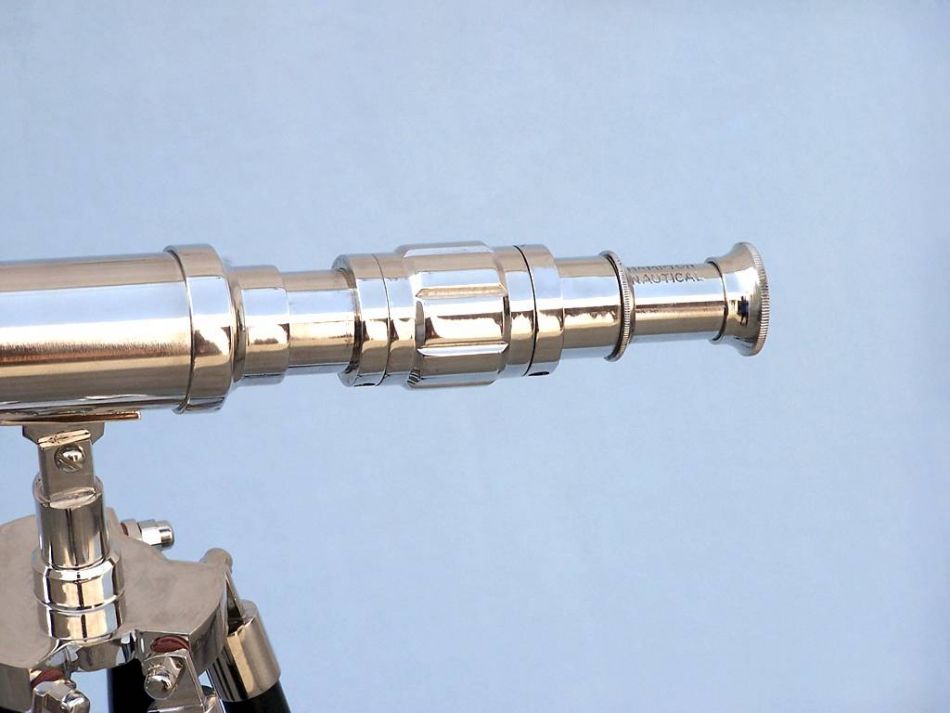 Standing Chrome Harbor Master Telescope 30"
