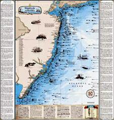 New Jersey Shipwreck Laminated Chart