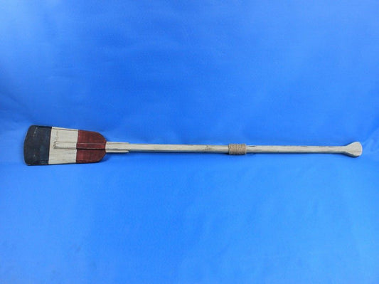 Wooden Independence Decorative Squared Rowing Boat Oar with Hooks 50"