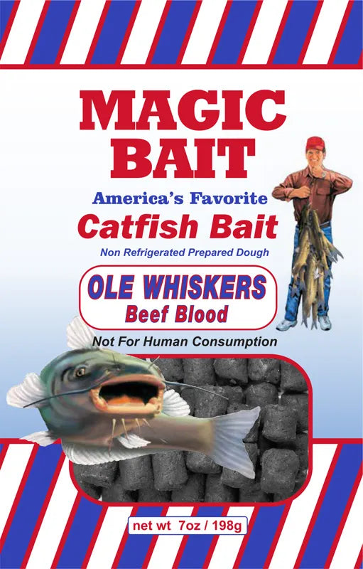 Magic Bait’s  Ole Whiskers Beef Blood Catfish Bait 2 Packages