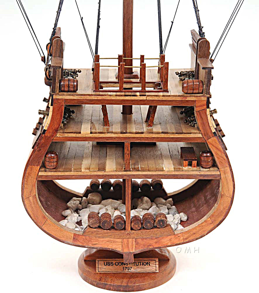 USS Constitution Model Ship Cross Section
