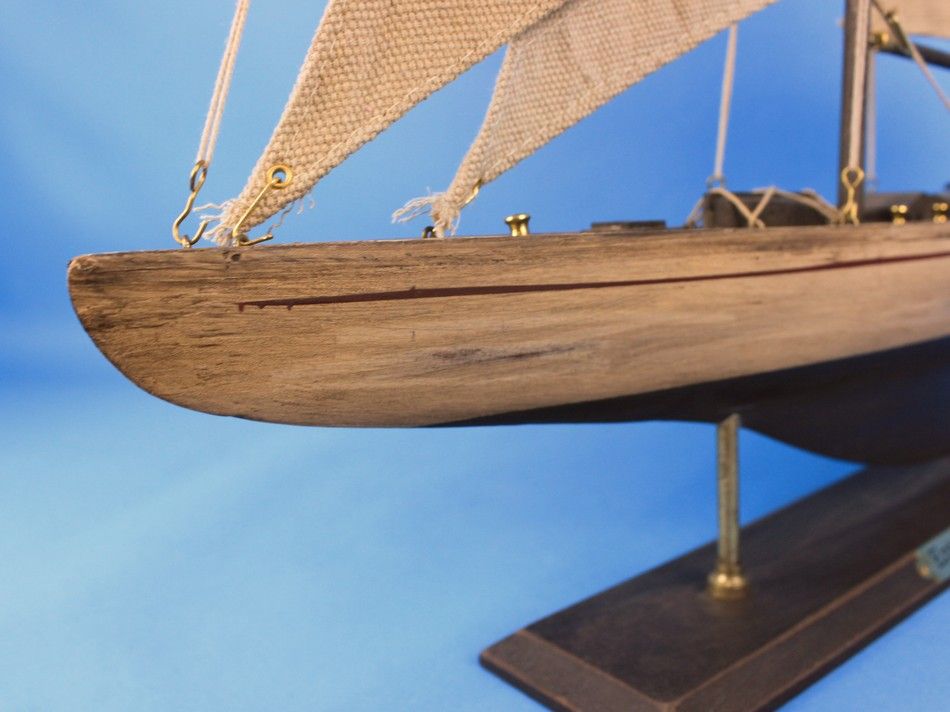 Wooden Rustic Enterprise Limited Model Sailboat Decoration 27"