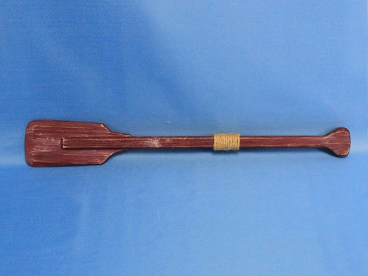 Wooden Rustic Hampshire Decorative Squared Boat Oar w/ Hooks 24"