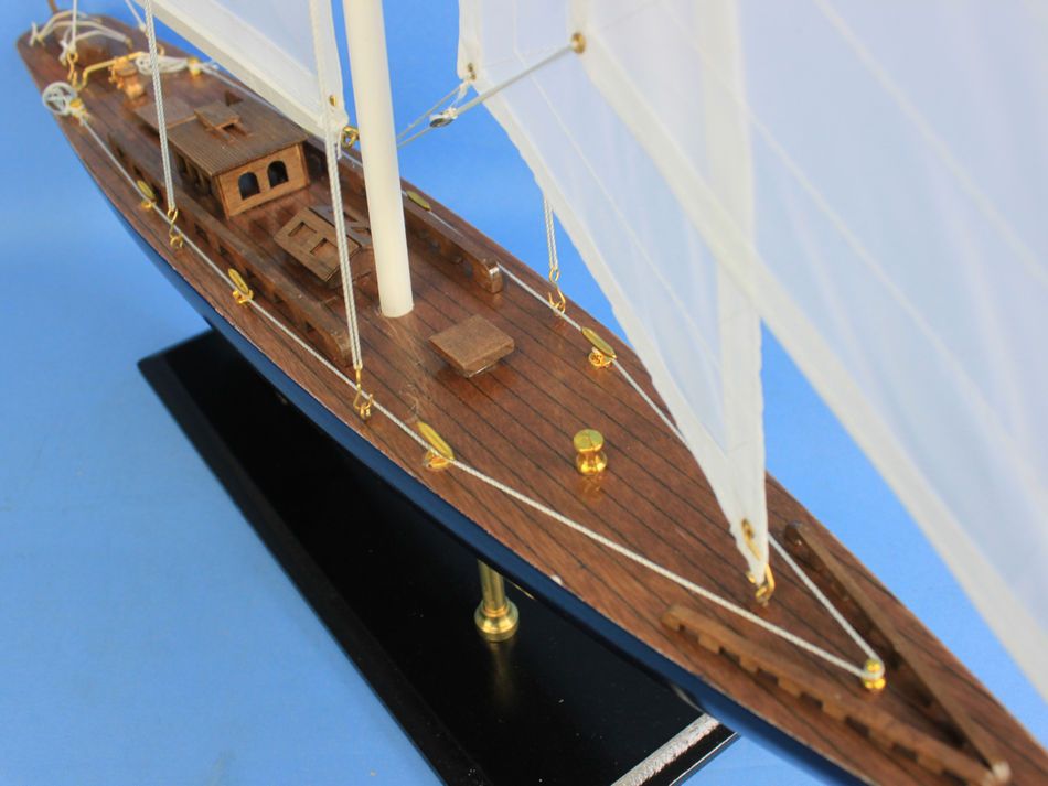 Wooden Endeavour Model Sailboat Decoration 35"