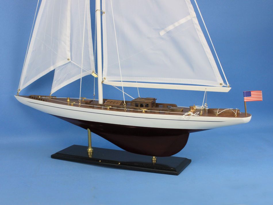 Wooden Ranger Model Sailboat Decoration 35"