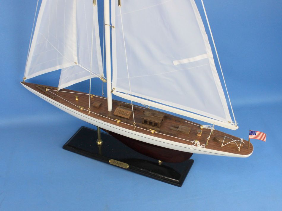 Wooden Ranger Model Sailboat Decoration 35"