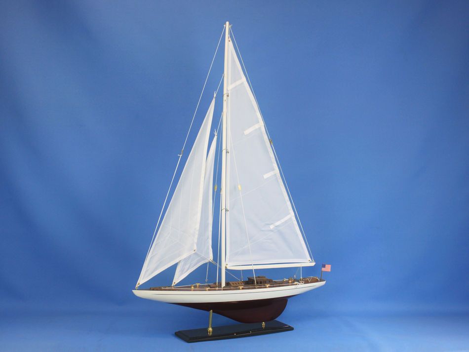 Wooden Ranger Model Sailboat Decoration 35"
