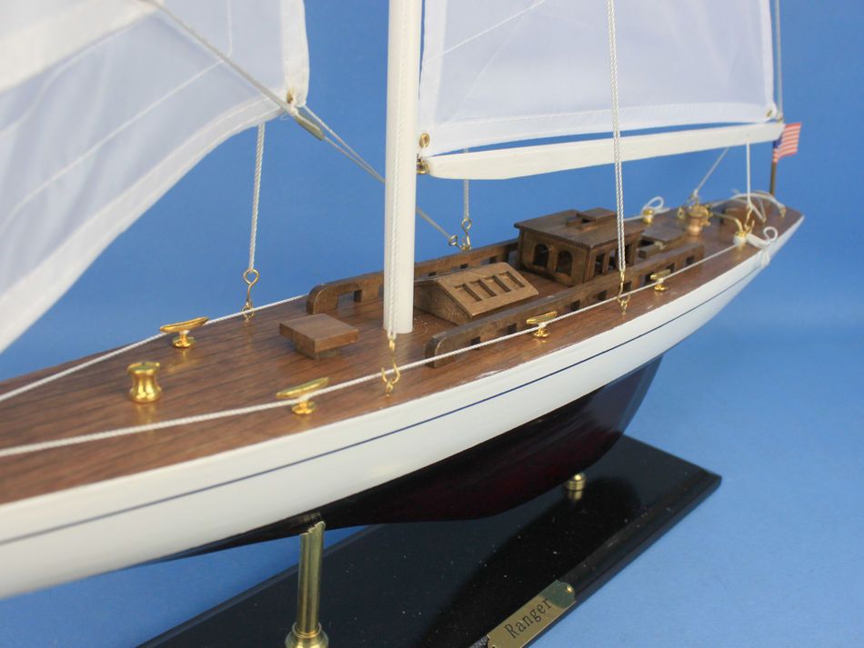 Wooden Ranger Model Sailboat Decoration 35"