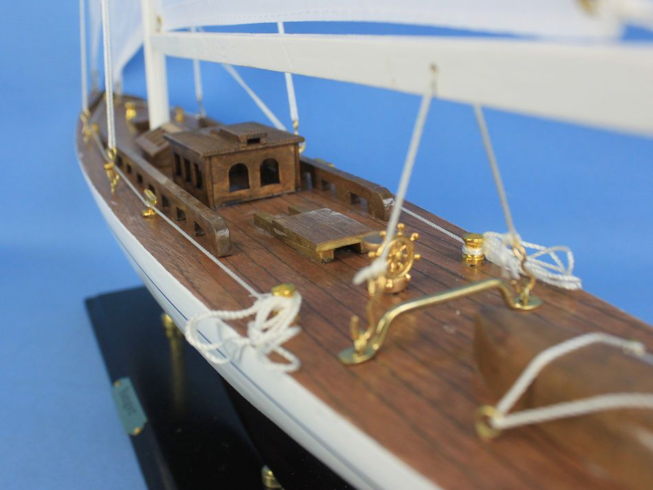 Wooden Ranger Model Sailboat Decoration 35"
