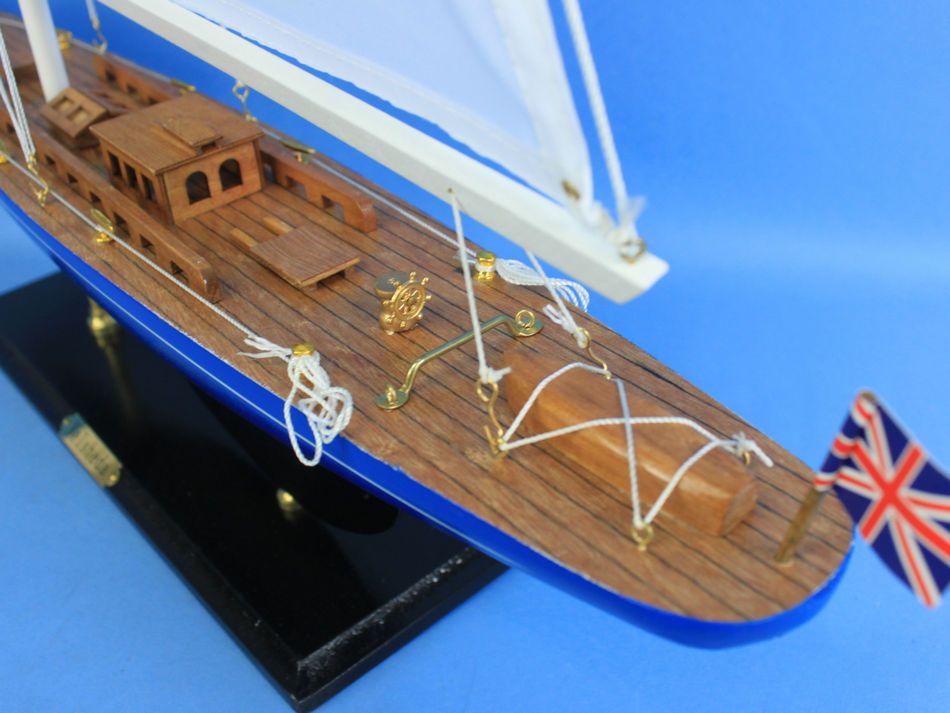 Wooden Velsheda Model Sailboat Decoration 35"