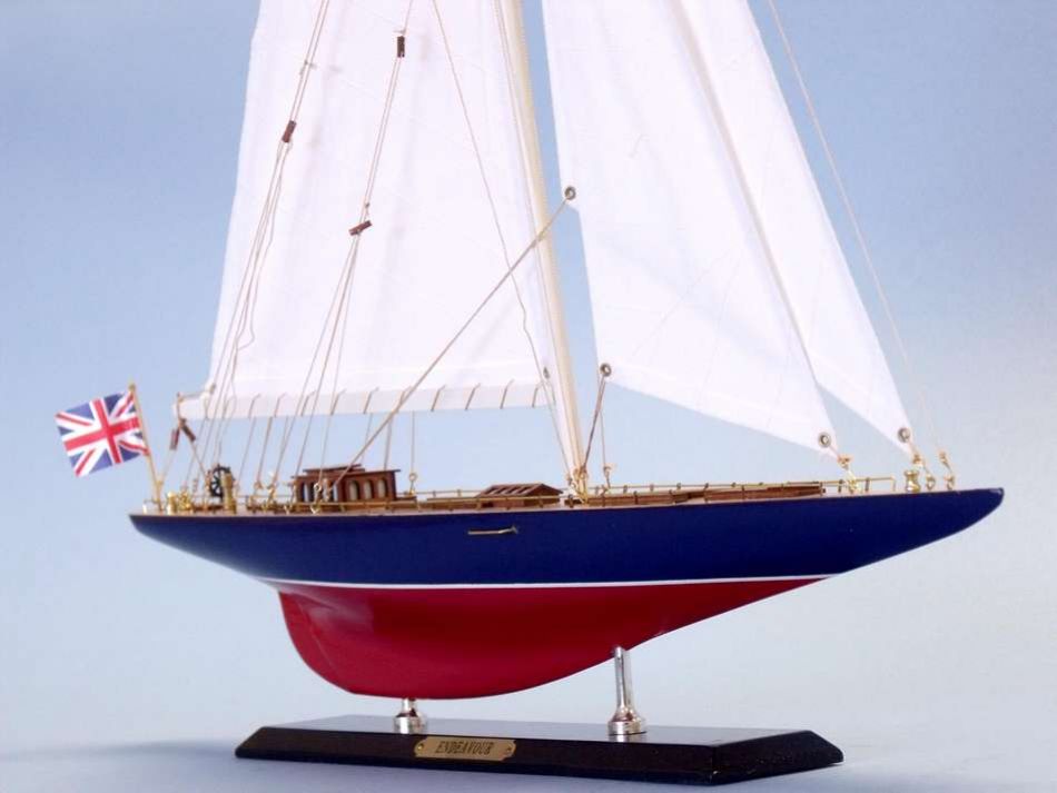 Wooden Endeavour Limited Model Sailboat Decoration 27"