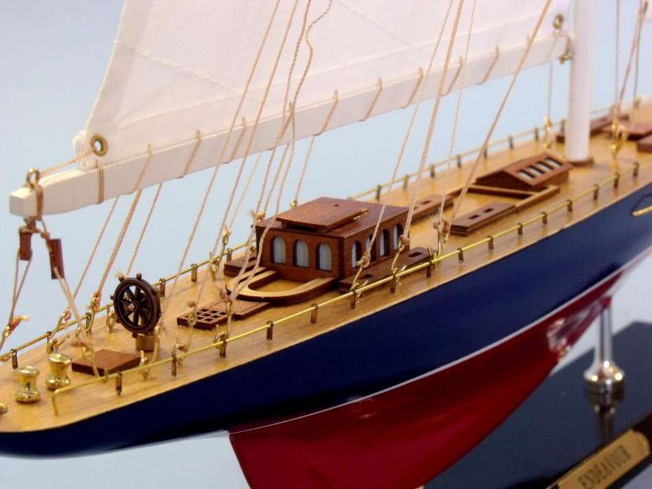 Wooden Endeavour Limited Model Sailboat Decoration 27"