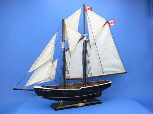 Wooden Bluenose Model Sailboat Decoration 24"