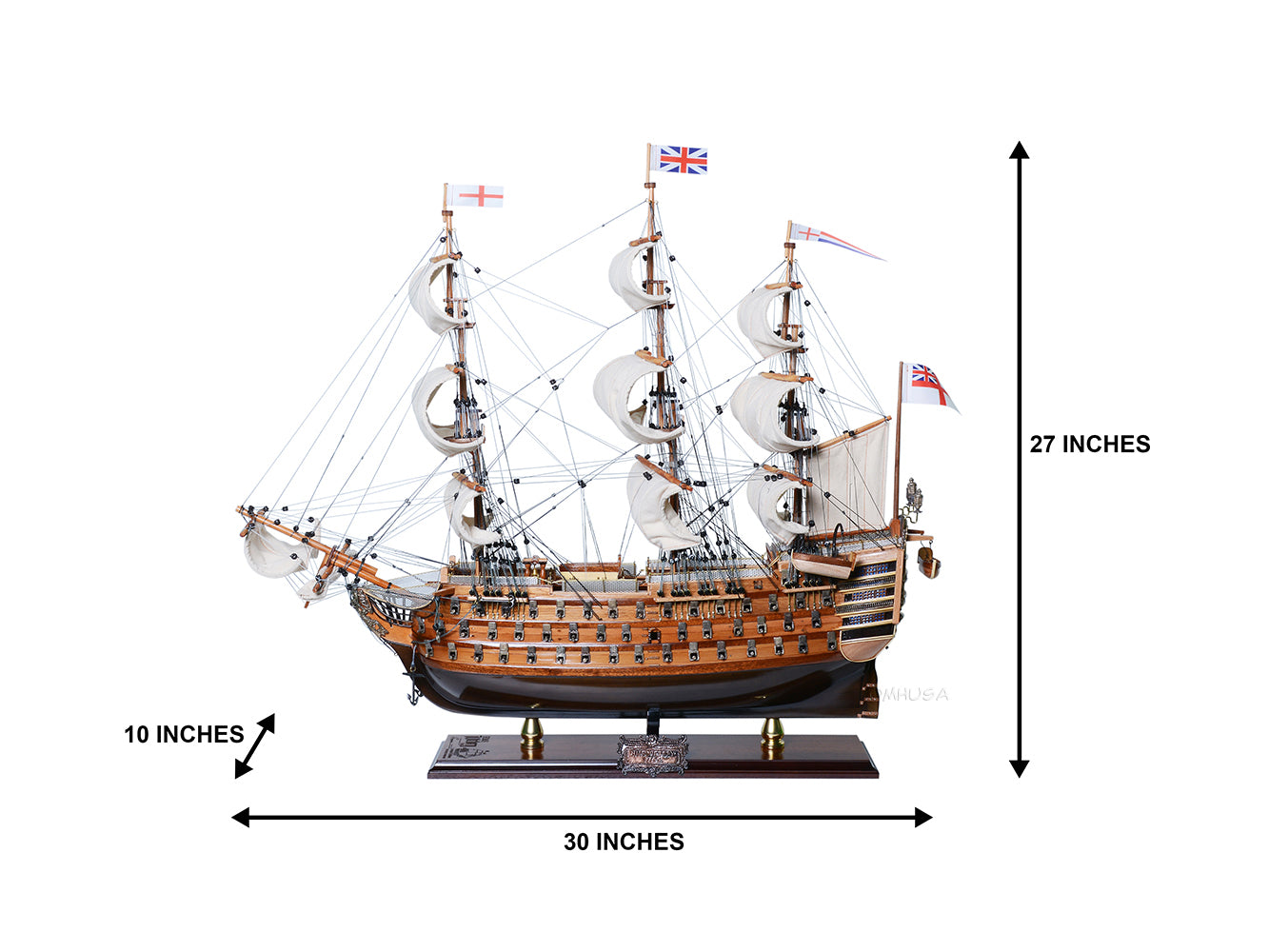 HMS Victory Model Ship Limited Edition Downwind Full Sails