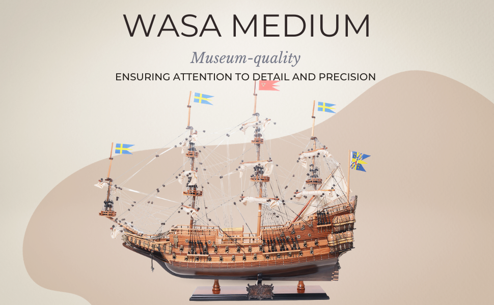 Wasa ( Vasa ) Wooden Tall Ship Model
