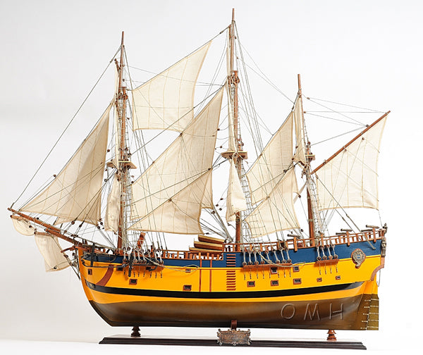 HMS Endeavour Historic Tall Ship Model Painted Version