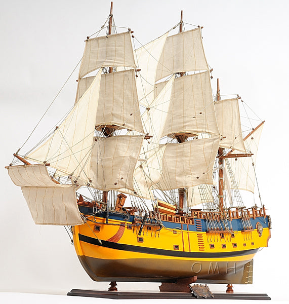 HMS Endeavour Historic Tall Ship Model Painted Version
