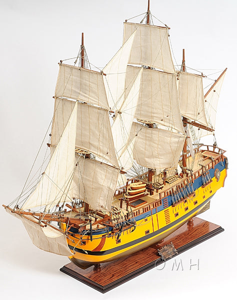 HMS Endeavour Historic Tall Ship Model Painted Version