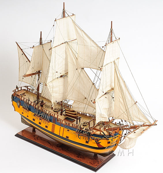 HMS Endeavour Historic Tall Ship Model Painted Version