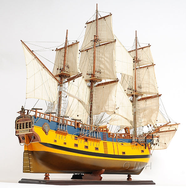 HMS Endeavour Historic Tall Ship Model Painted Version