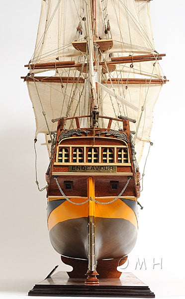 HMS Endeavour Historic Tall Ship Model Painted Version