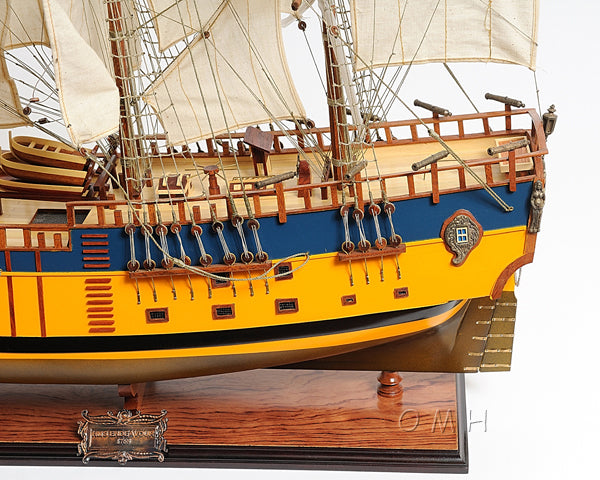 HMS Endeavour Historic Tall Ship Model Painted Version