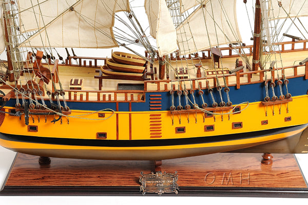 HMS Endeavour Historic Tall Ship Model Painted Version