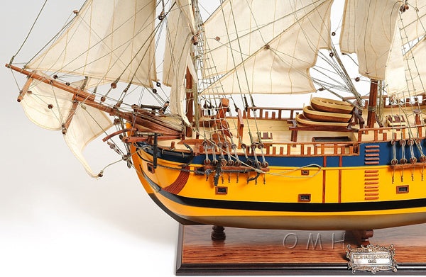 HMS Endeavour Historic Tall Ship Model Painted Version
