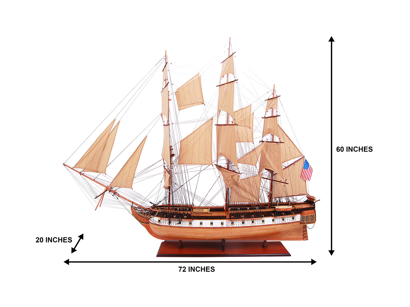 USS Constitution Model Ship Large-T103