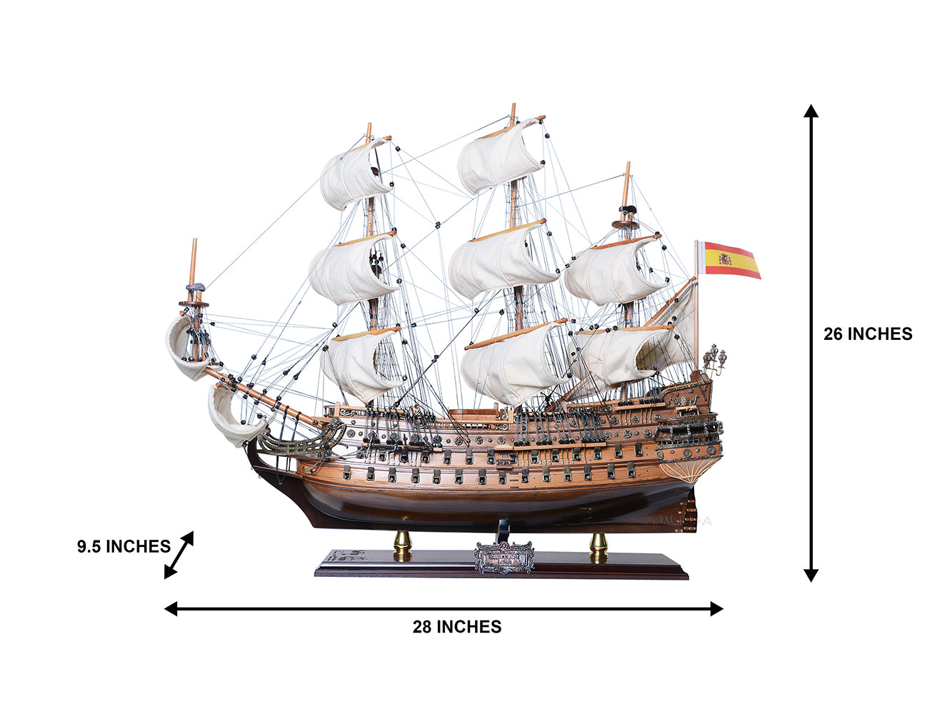 San Felipe Limited Edition Downwind Full Sails Ship Model