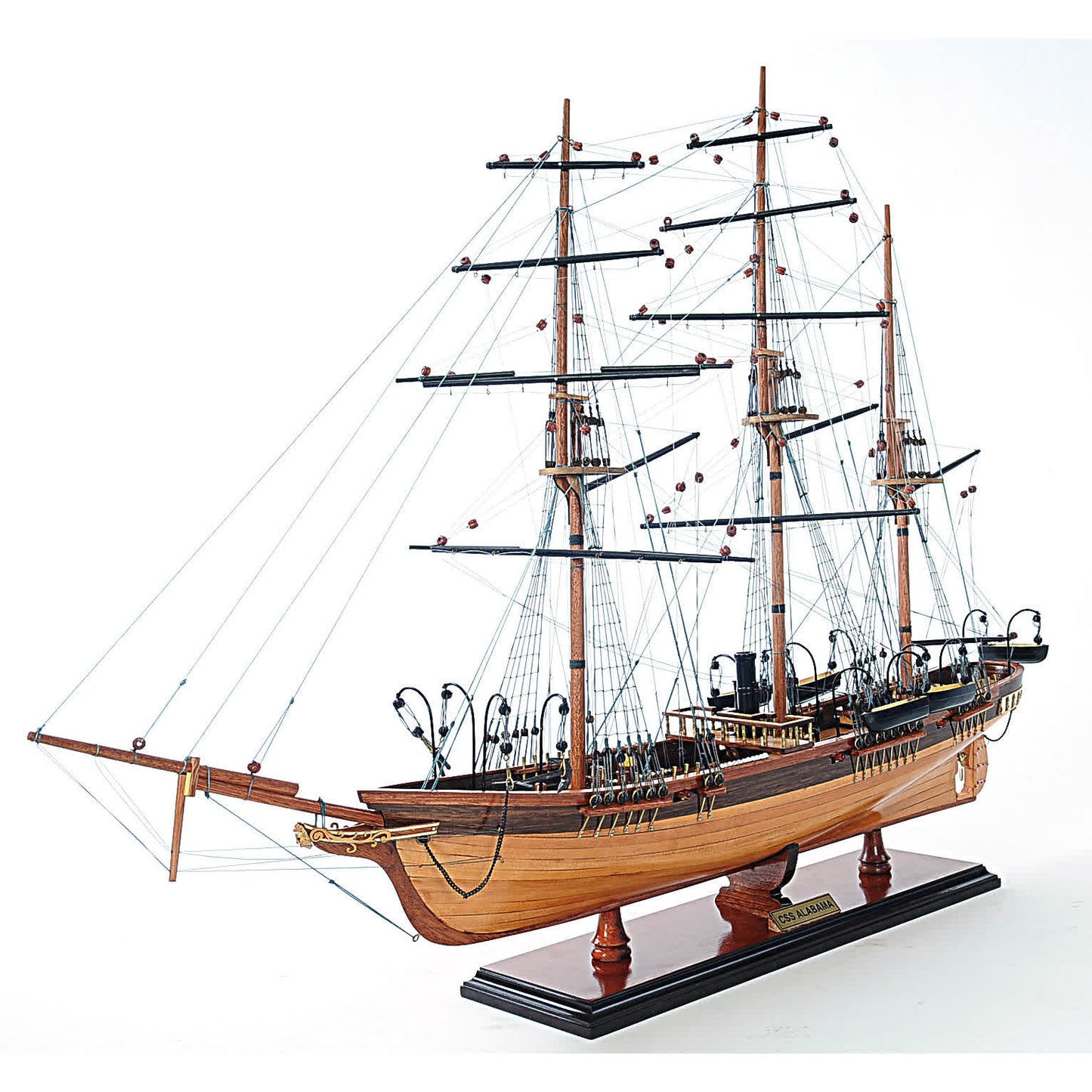CSS Alabama Model Ship w/o Sails