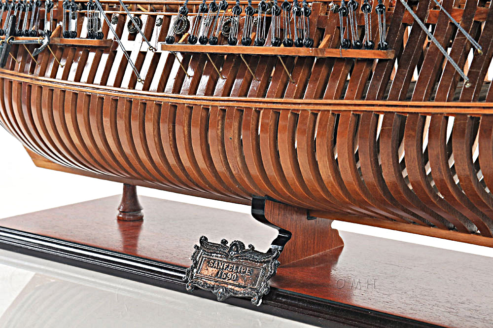 San Felipe Model Ship Open Hull