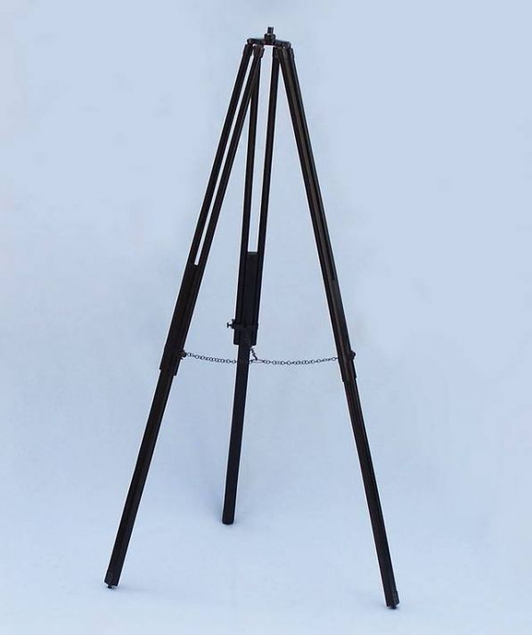 Floor Standing Oil-Rubbed Bronzed-White Leather with Black Stand Anchormaster Telescope 65"
