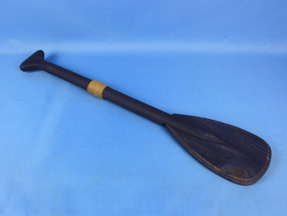 Wooden Seaside Decorative Rowing Boat Paddle with Hooks 24"