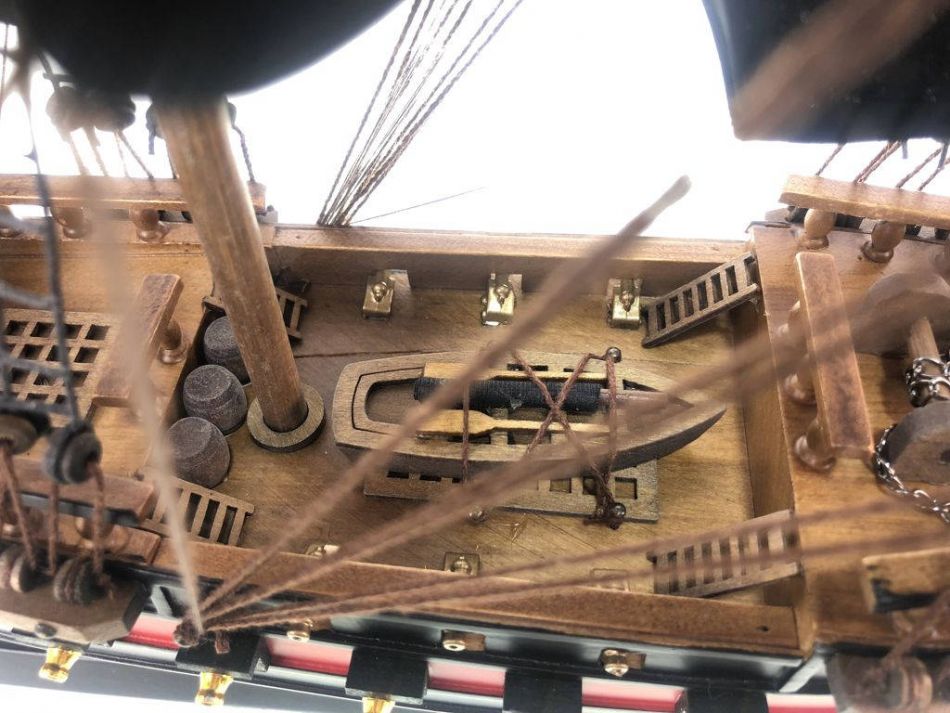 Wooden John Halsey's Charles Black Sails Limited Model Pirate Ship 26"