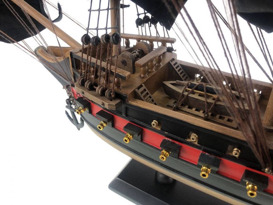 Wooden John Halsey's Charles Black Sails Limited Model Pirate Ship 26"
