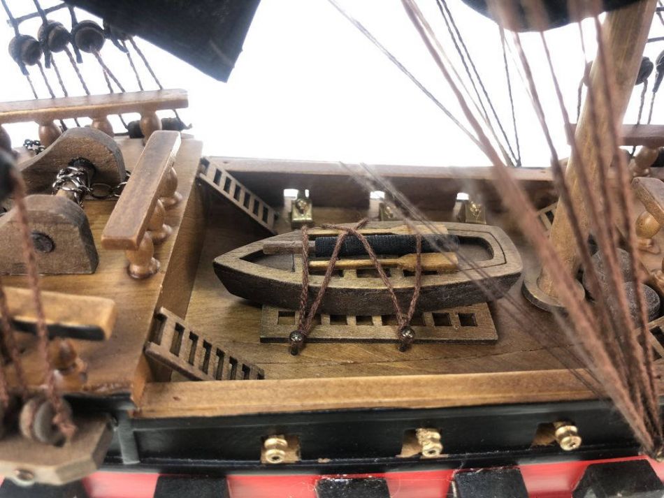 Wooden John Halsey's Charles Black Sails Limited Model Pirate Ship 26"
