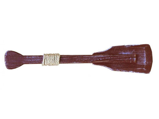Wooden Rustic Hampshire Decorative Squared Boat Oar With Hooks 12"