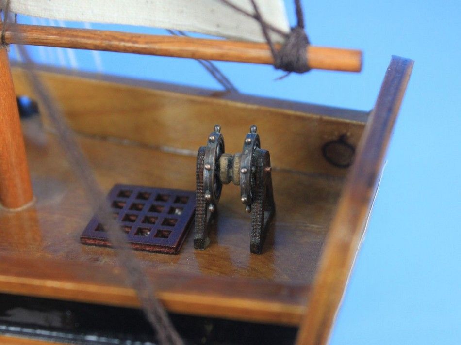 Wooden HMS Endeavour Tall Model Ship 20"